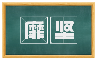 靡坚